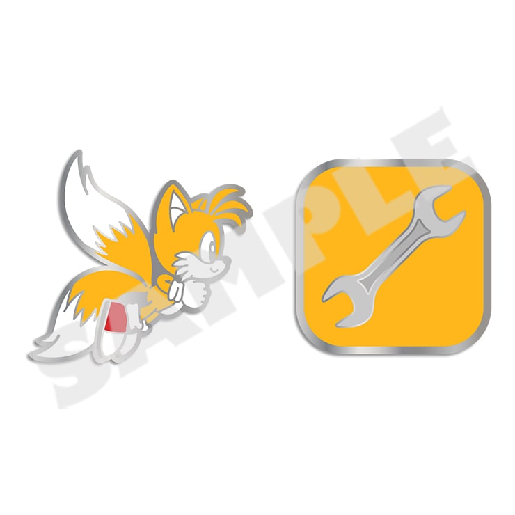(Goods - Badge) Sonic the Hedgehog Basic Series Pin Badge 02 Tails