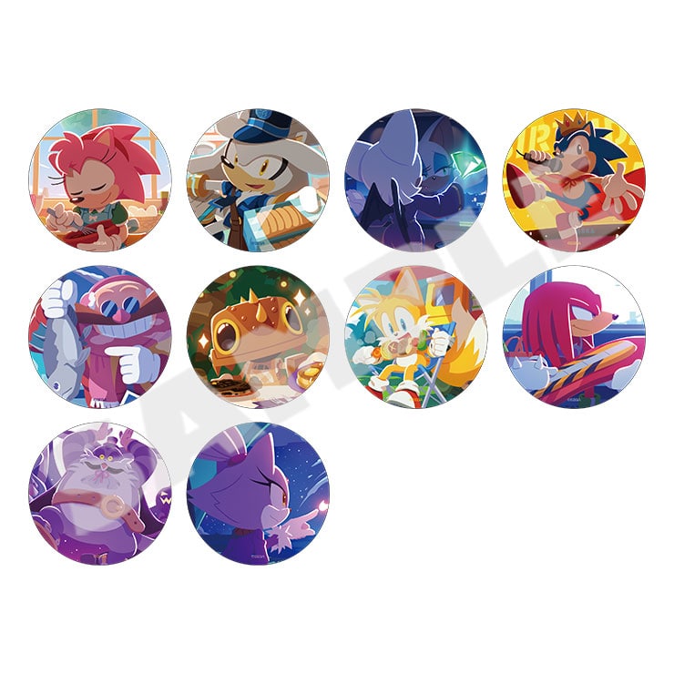 (Goods - Badge) Sonic the Hedgehog Button Badge Collection - Round (SONIC PICT) (Blind Box -Single)
