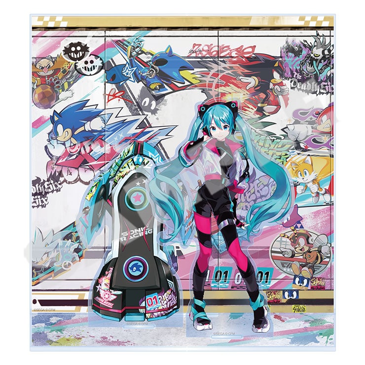 (Goods - Acrylic Stand) Sonic Racing: CrossWorlds x Hatsune Miku Acrylic Diorama