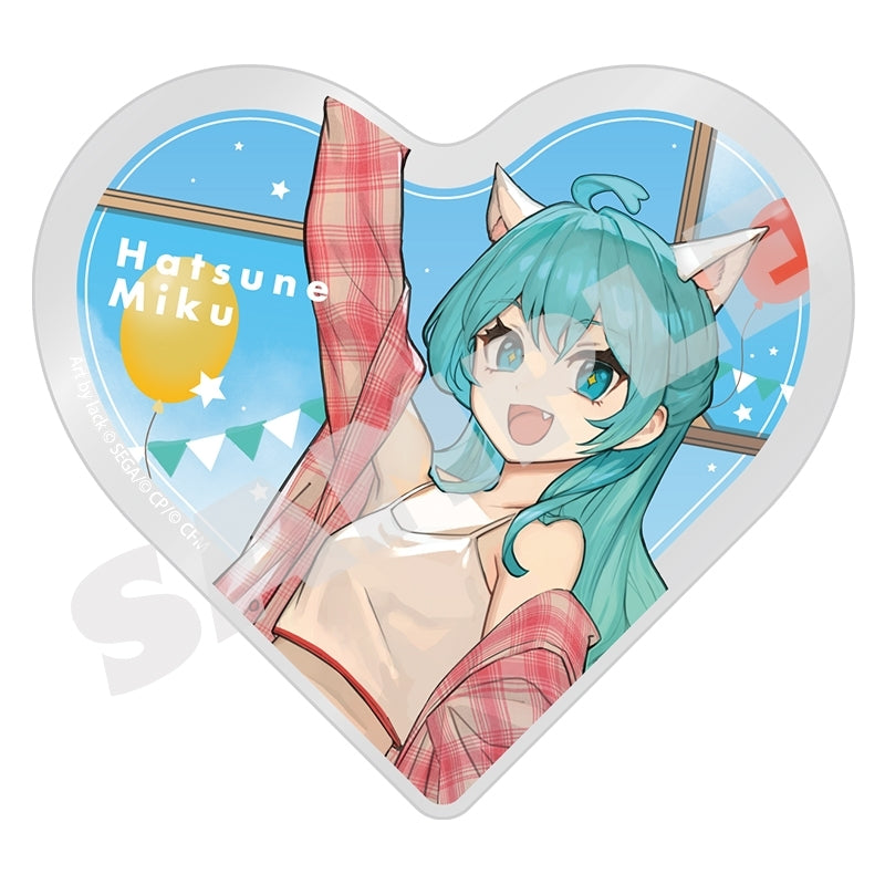 (Goods - Ornament) Hatsune Miku: Colorful Stage! Illustrator Collaboration Heart-Shaped Acrylic Block Wonderland Sekai - Hatsune Miku