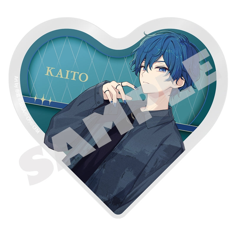 (Goods - Ornament) Hatsune Miku: Colorful Stage! Illustrator Collaboration Heart-Shaped Acrylic Block Empty Sekai - KAITO