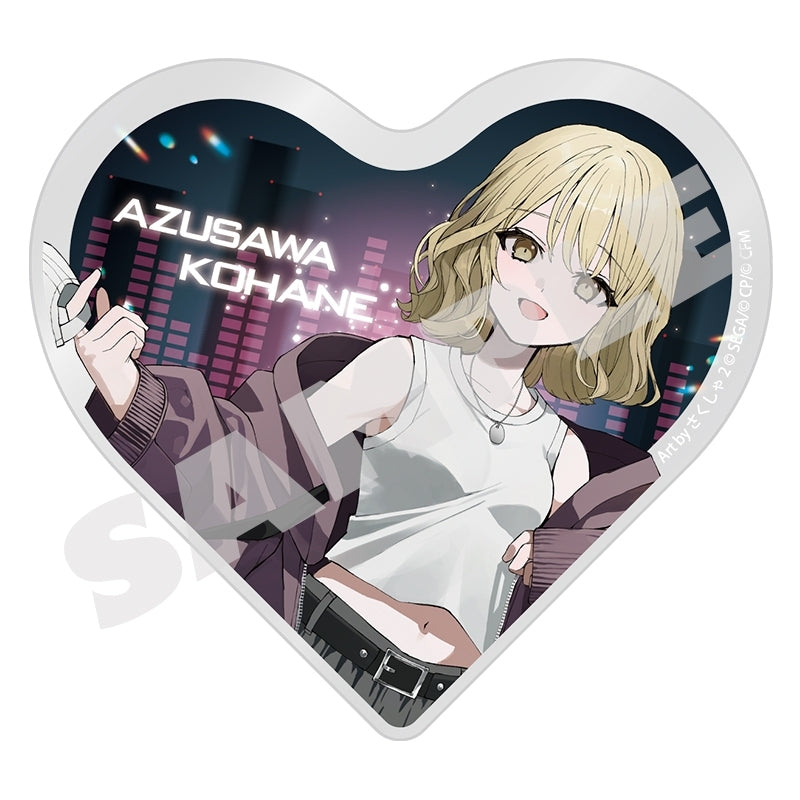 (Goods - Ornament) Hatsune Miku: Colorful Stage! Illustrator Collaboration Heart-Shaped Acrylic Block Kohane Azusawa