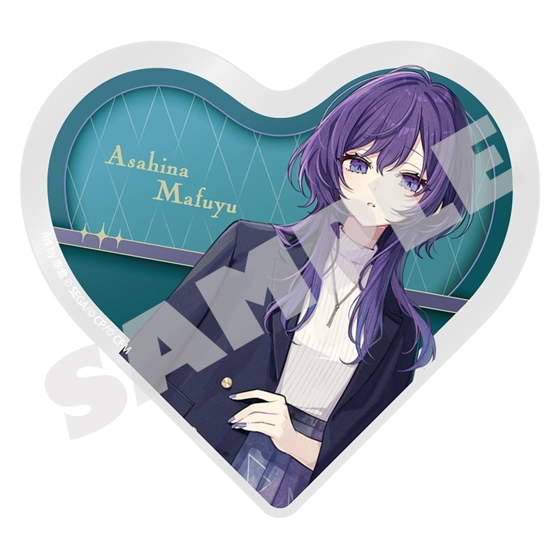 (Goods - Ornament) Hatsune Miku: Colorful Stage! Illustrator Collaboration Heart-Shaped Acrylic Block Mafuyu Asahina