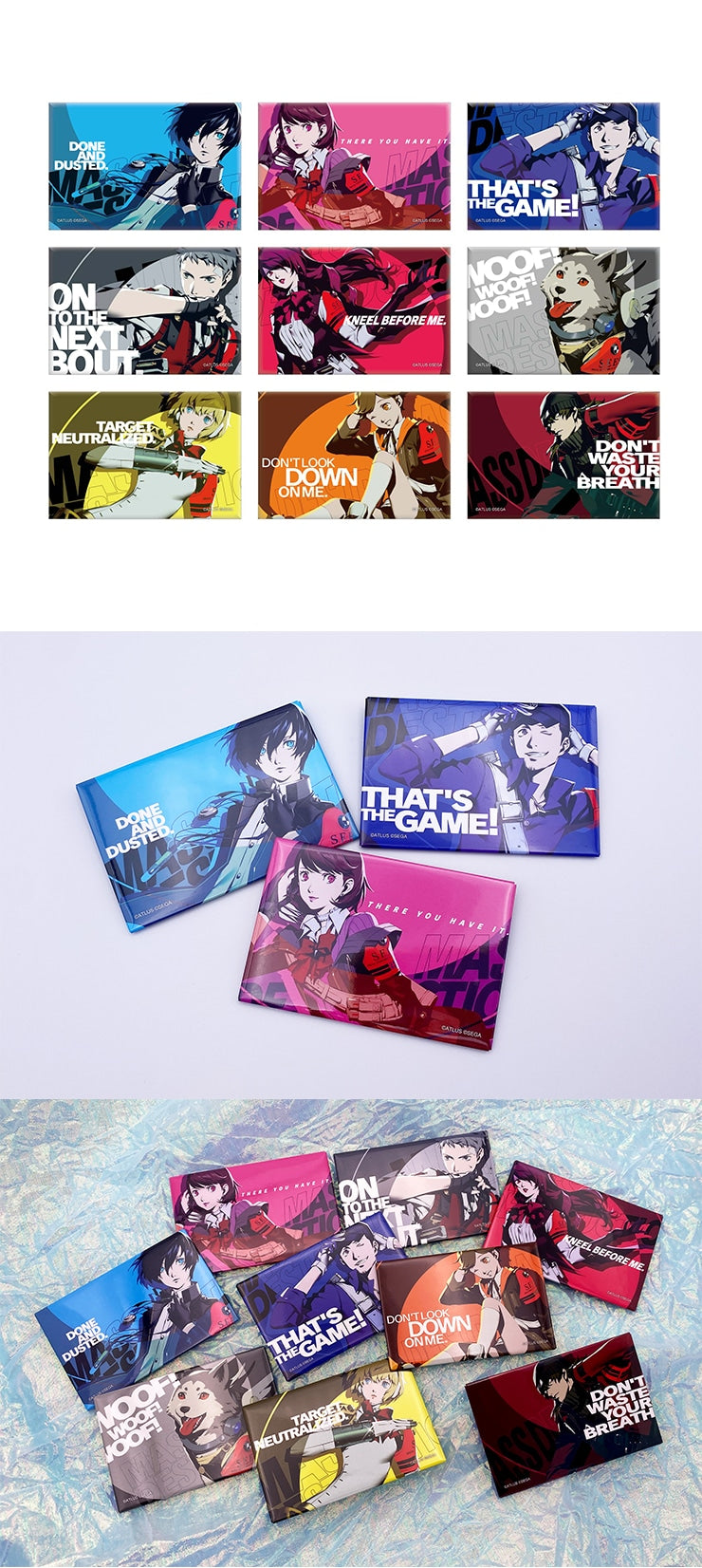 (Goods - Badge) Persona 3 Reload All-Out Attack Last Cut-In Button Badge (Blind Box -Single)