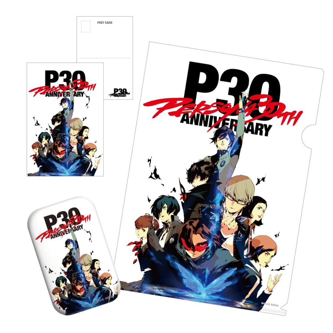 (Goods - Clear File) Persona 30th Anniversary Key Visual Clear File & Postcard Set