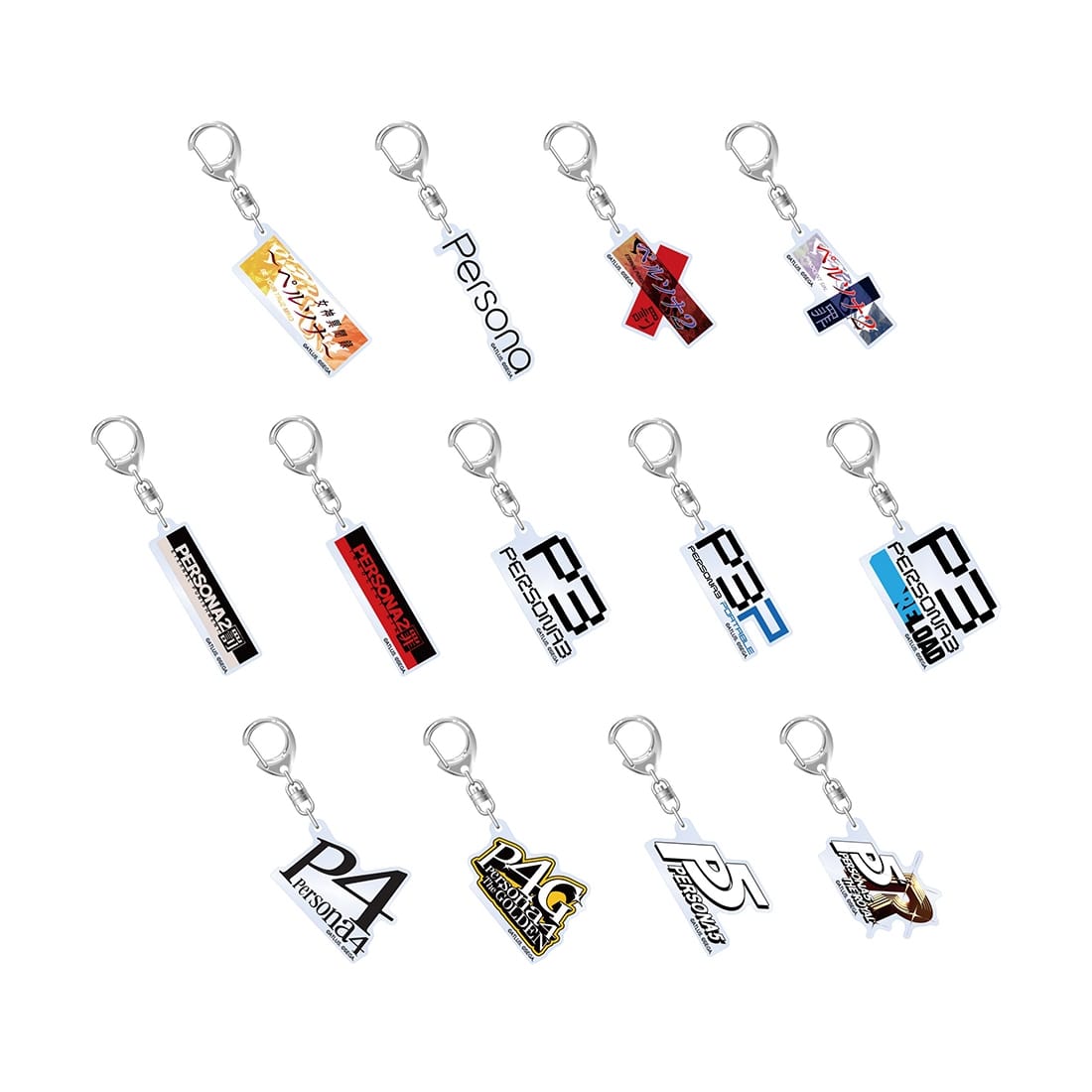 (Goods - Keychain) Persona 30th Anniversary Title Logo Keychain (Blind Box -Single)