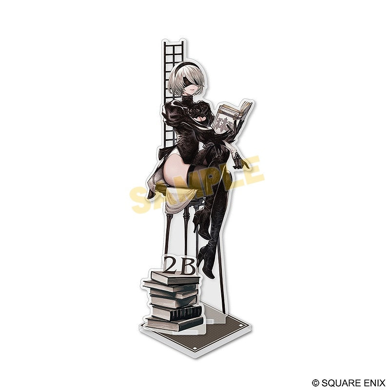 NieR Automata アクスタ付きカードスタンド 2B Goods - Acrylic Stand) NieR: Automata Acrylic Stand 2B & Book
