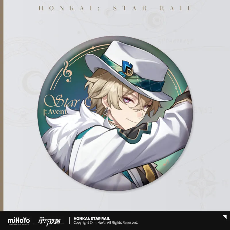 (Goods - Badges) Honkai: Star Rail Star Rail Live Badges Aventurine