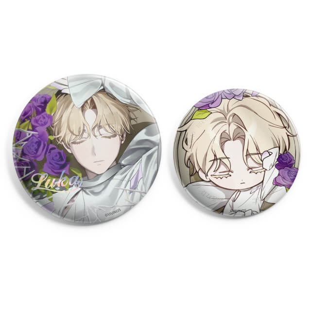 (Goods - Badge Set) Alien Stage Drowing Bloom Badge Set Luka