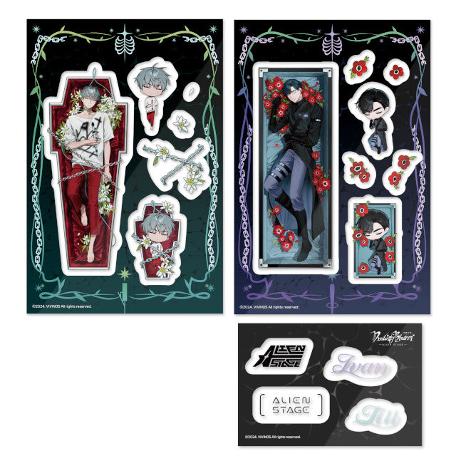 (Goods - Sticker) Alien Stage Drowing Bloom Sticker Till&Ivan