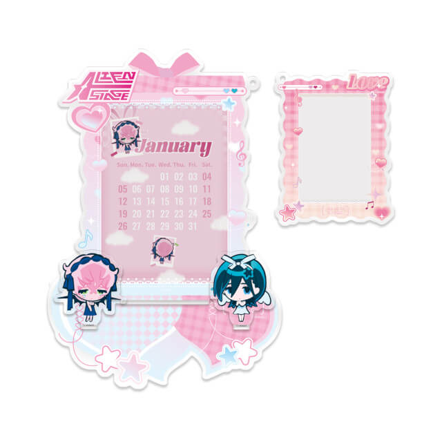 Alien Stage New Year 2025 Calendar Acrylic Stand Mizi & Sua