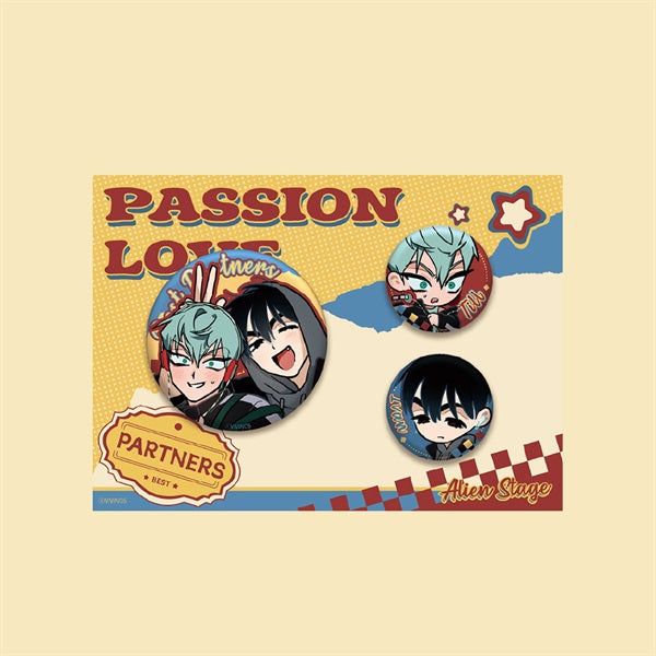 (Goods - Badge) Alien Stage Partner Series Can Badge Set Ivan & Till