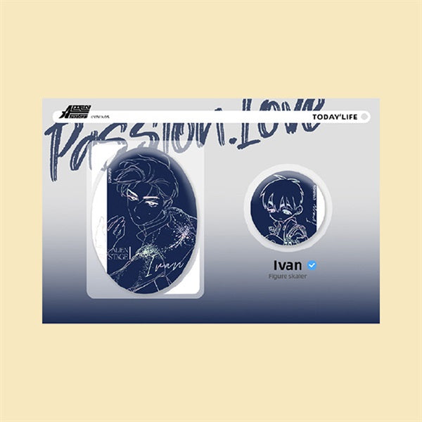 (Goods - Badge) Alien Stage Passion Series Can Badge Set Ivan
