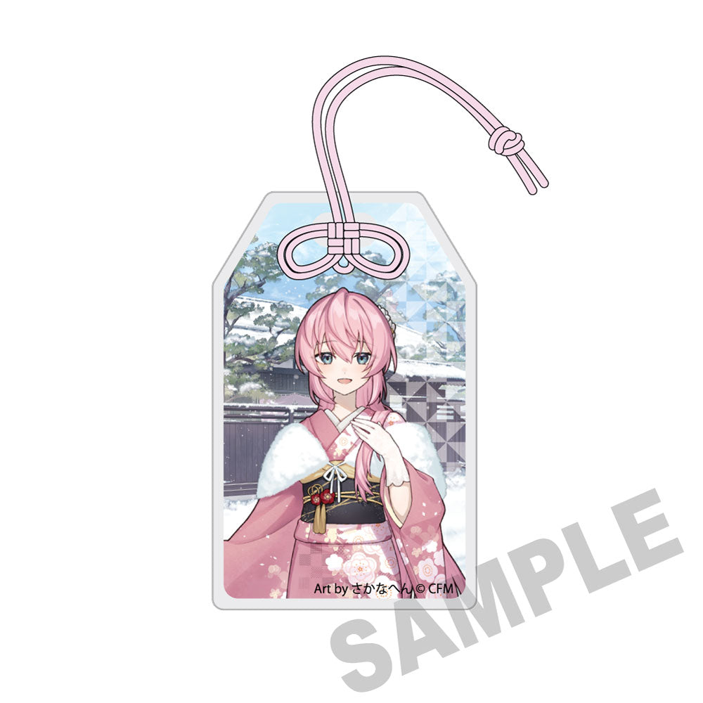 (Goods - Tag) Snow Miku x Hirohako Charm-shaped Acrylic Tag Hakodate Megurine Luka - Art by Sakanahen