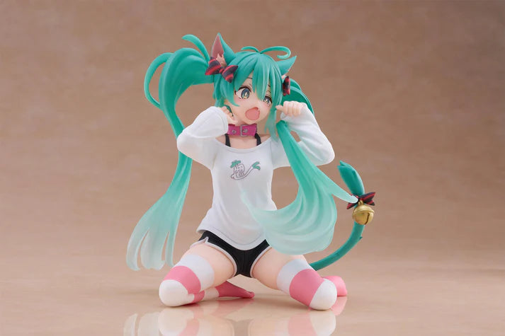 (Non-Scale Figure) Vocaloid Desktop Cute Hatsune Miku: Cat Ear T-Shirt Ver.