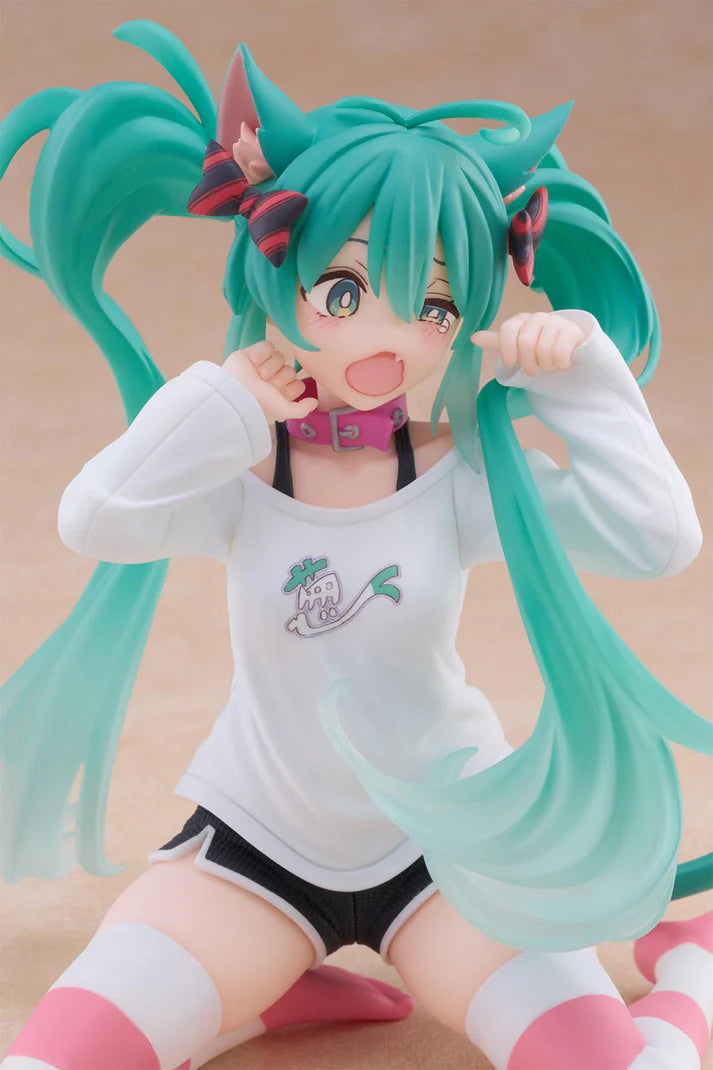 (Non-Scale Figure) Vocaloid Desktop Cute Hatsune Miku: Cat Ear T-Shirt Ver.