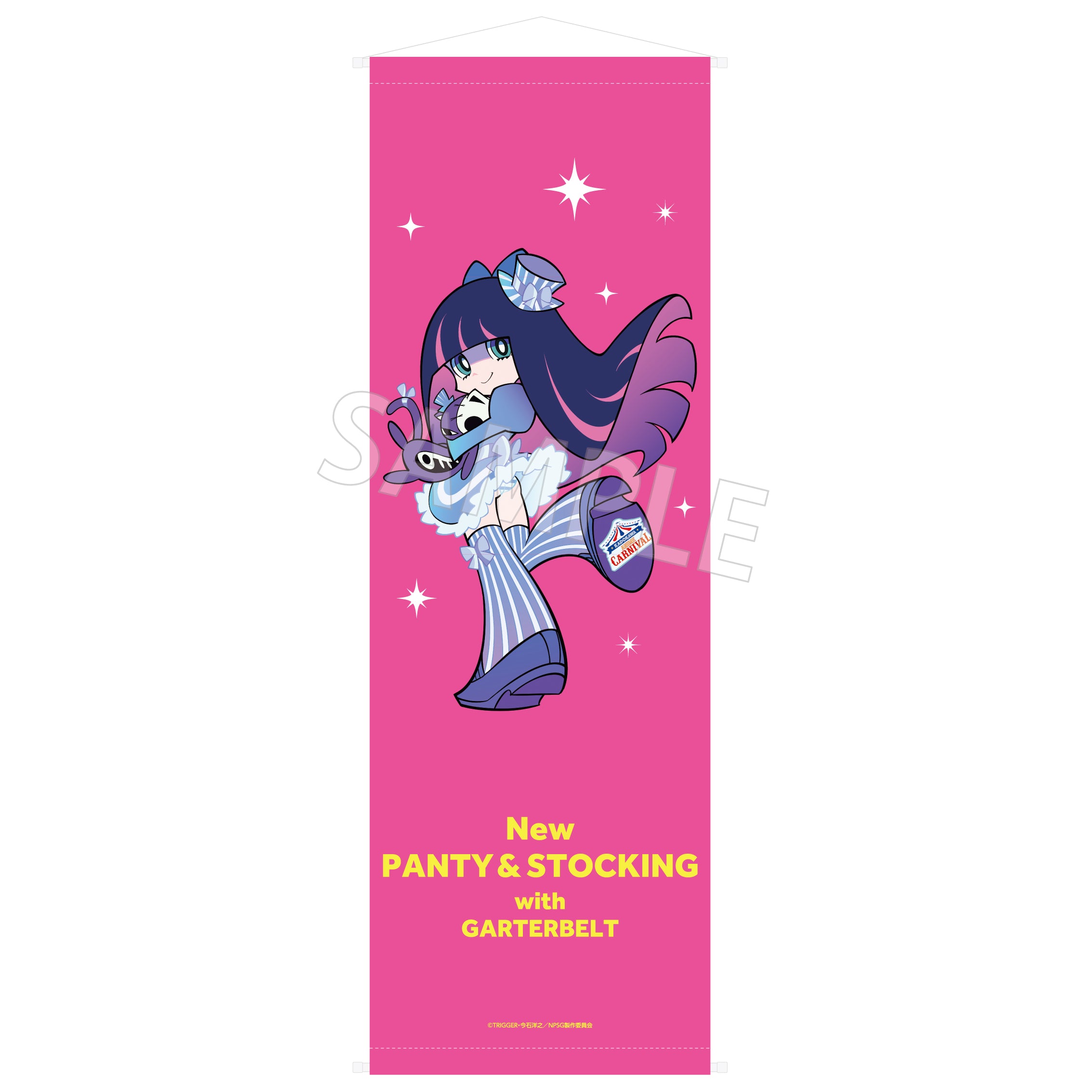 (Goods - Wall Scroll) New PANTY & STOCKING with GARTERBELT B2 Half-sized Tapestry CARNIVAL ver. - Stocking