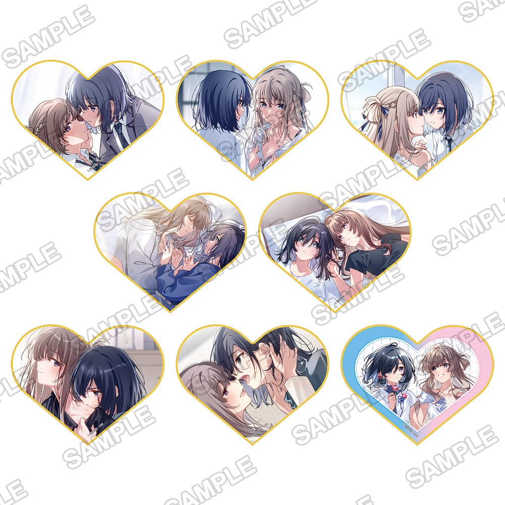 (Goods - Art Board) Buying a Classmate Once a Week: Their Secret Under One Roof Birthday Tradable Heart-shaped Mini Illustration Board (Blind Box -Single)