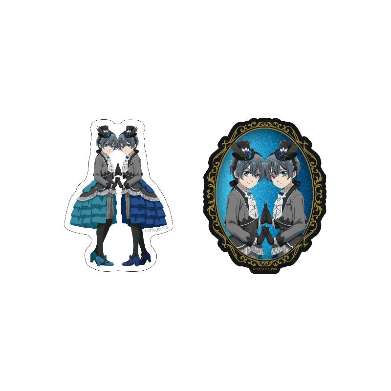 (Goods - Sticker) TV Anime Black Butler: Emerald Witch Arc Die-Cut Sticker Set Ciel Phantomhive & The Other Ciel Phantomhive (Deep Psychological World)