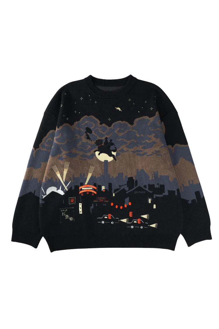 (Goods - Apparel) Bibisama Sweater Gintama - The Roar of the Sleepless Kabuki-City Night Sky