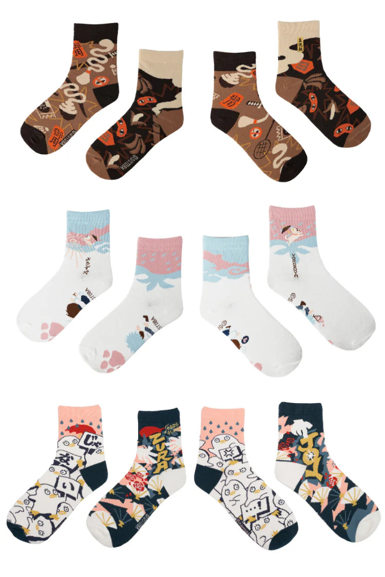 (Goods - Apparel) Bibisama Socks Gintama Socks (3-packs)