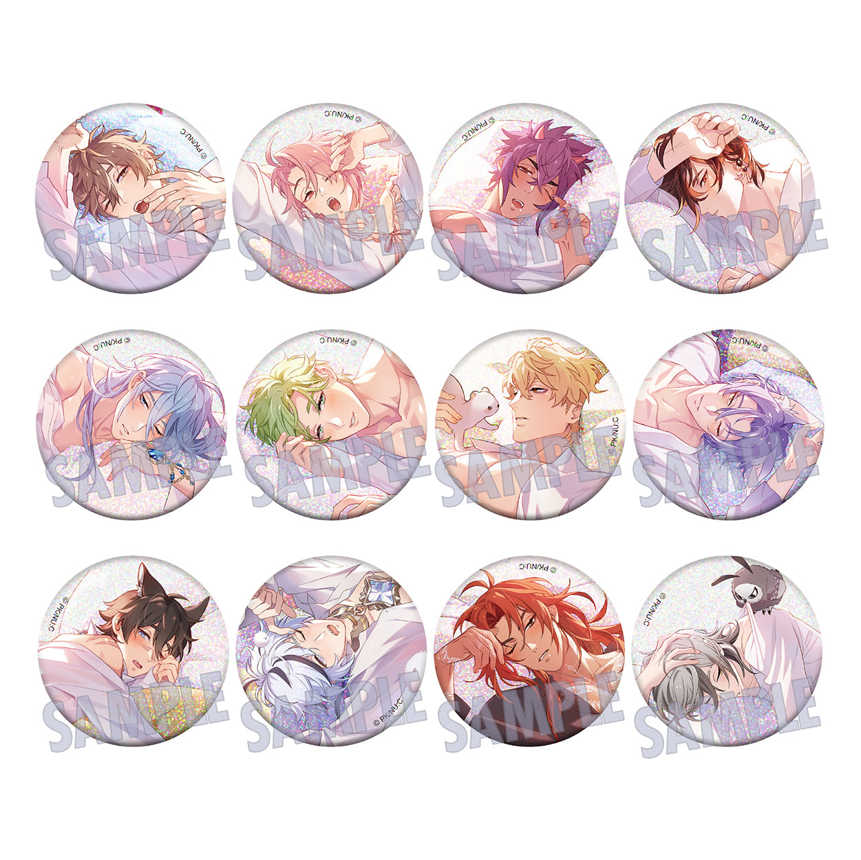 (Goods - Badges) //Preorder// NU: Carnival Hologram Character Badge Collection Birthday Ver. (Blind Box -Single)