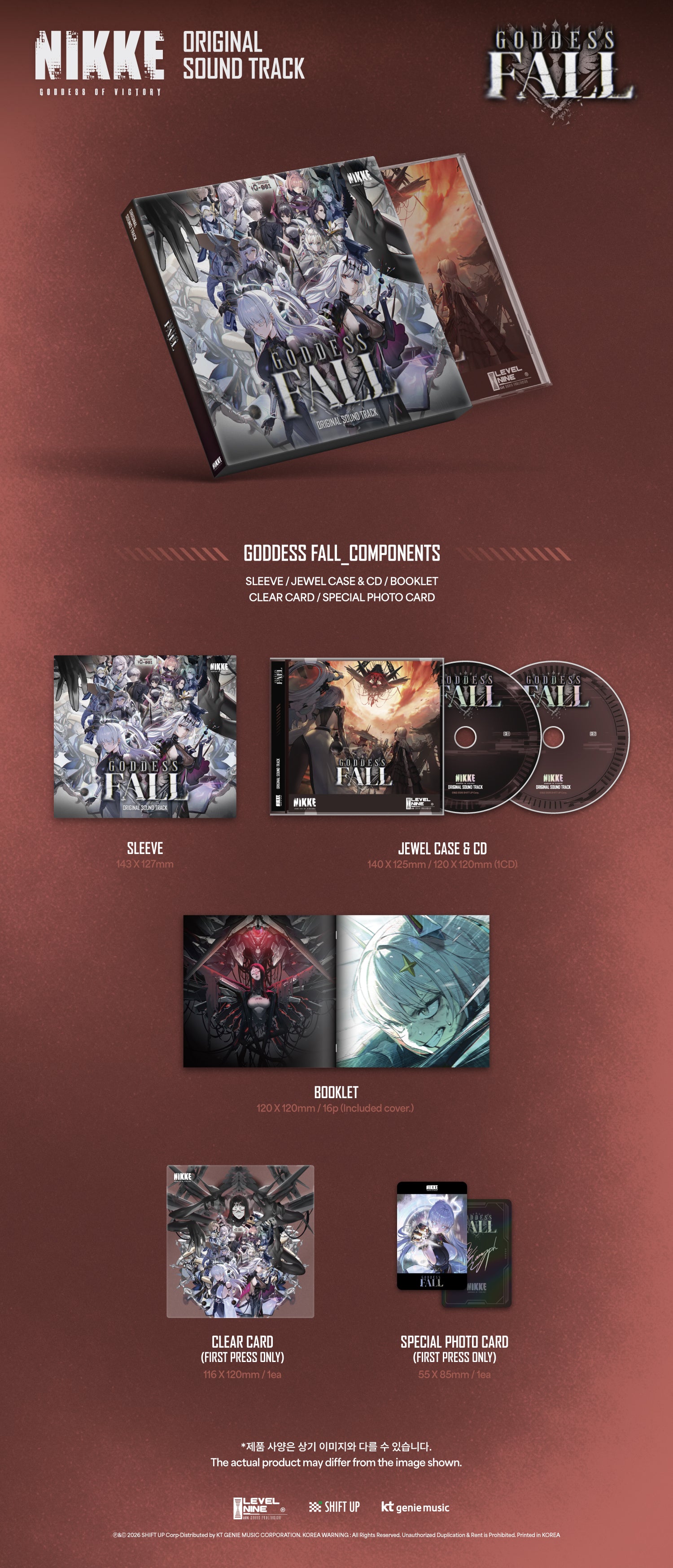 (Album) GODDESS OF VICTORY: NIKKE 3rd Anniversary Album GODDESS FALL