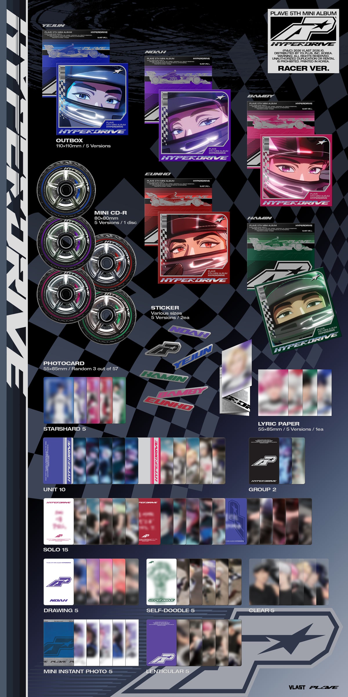 (Goods - Album) PLAVE 5th Mini Album 'HYPERDRIVE' (Racer Ver.)
