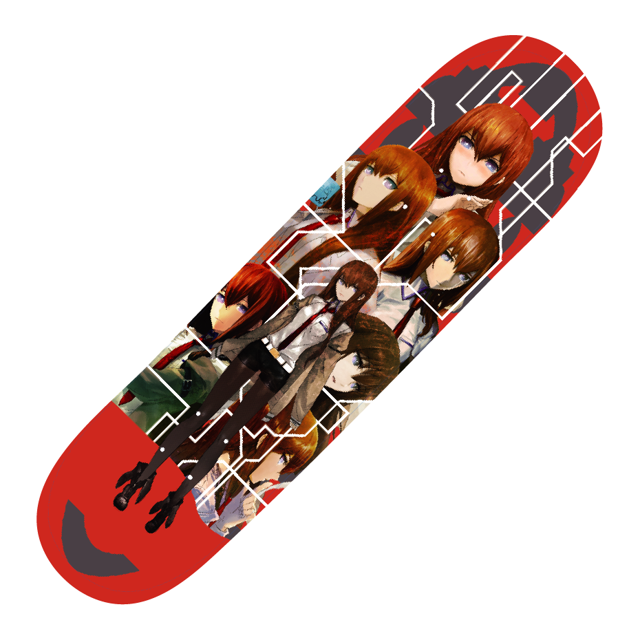 (Goods - Skateboard) STEINS;GATE Skateboard Deck Makise Kurisu
