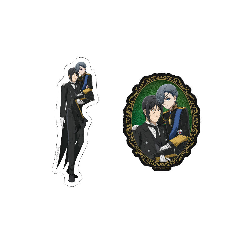 (Goods - Sticker) TV Anime Black Butler: Emerald Witch Arc Die-Cut Sticker Set Sebastian Michaelis & Ciel Phantomhive