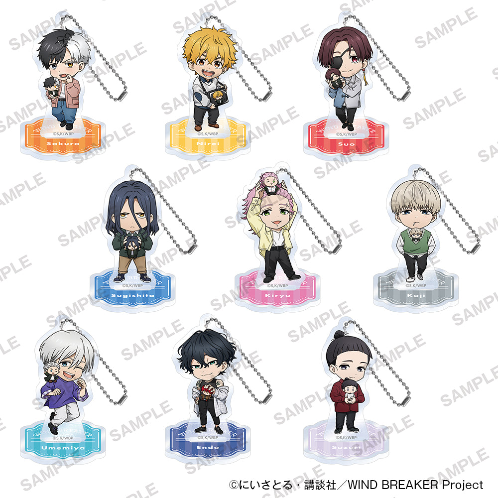 (Goods - Acrylic Stand) TV Anime WIND BREAKER Chibi Acrylic Stand Collection Together with Plushies Ver. (Blind Box - Single)