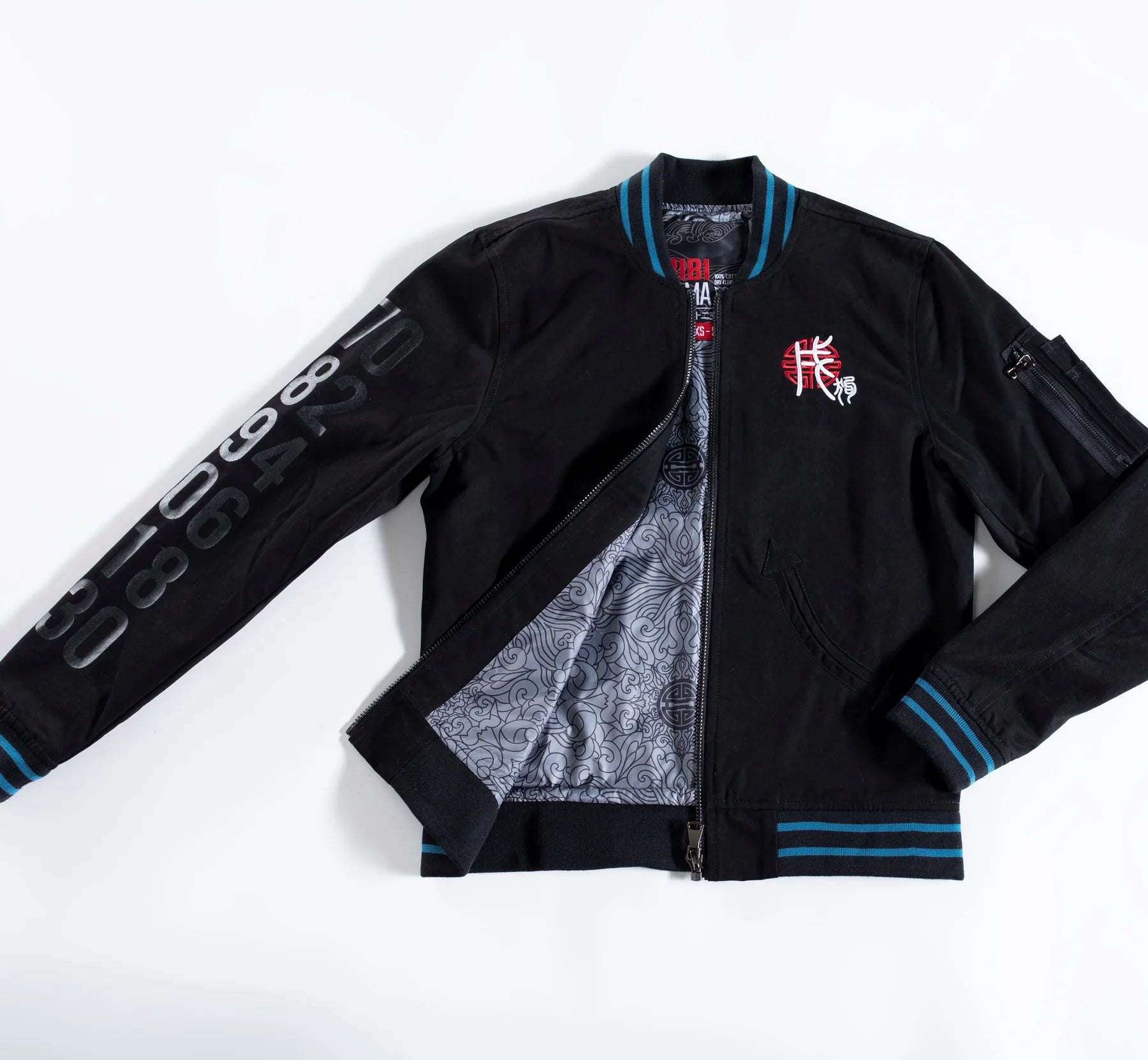 (Goods - Apparel) Bibisama Bomber Jacket Zodiac Bomber - Dog (Black Cotton)