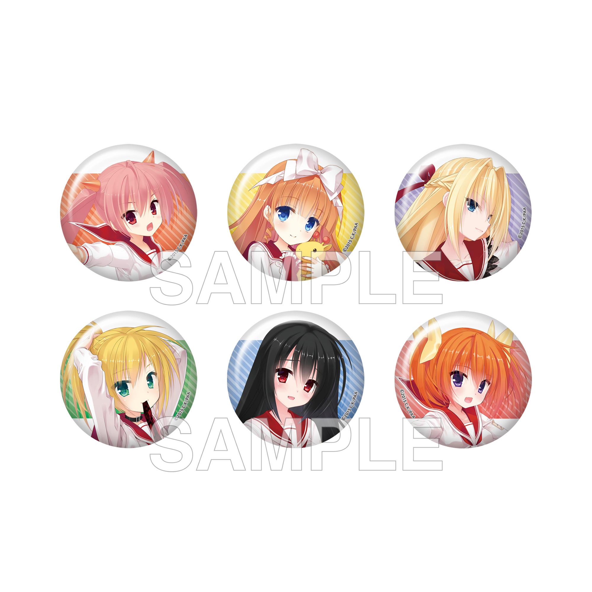 (Goods - Badge) Aria the Scarlet Ammo Double A Trading Pin Badge - Anime Adaptation 15th Anniversary Ver. B (Blind Box - Single)