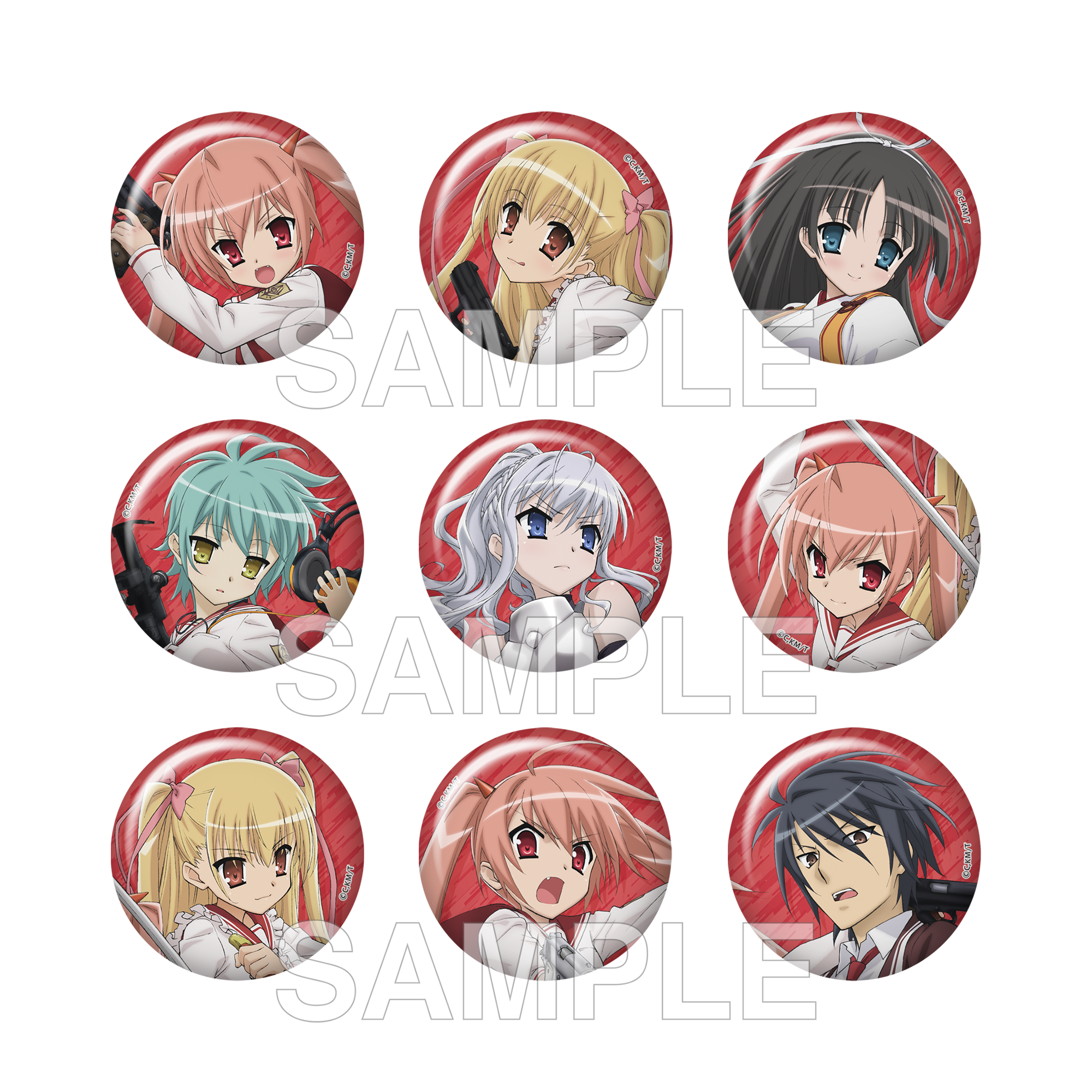 (Goods - Badge) Aria the Scarlet Ammo Trading Pin Badge - Anime Adaptation 15th Anniversary Ver. A (Blind Box - Single)
