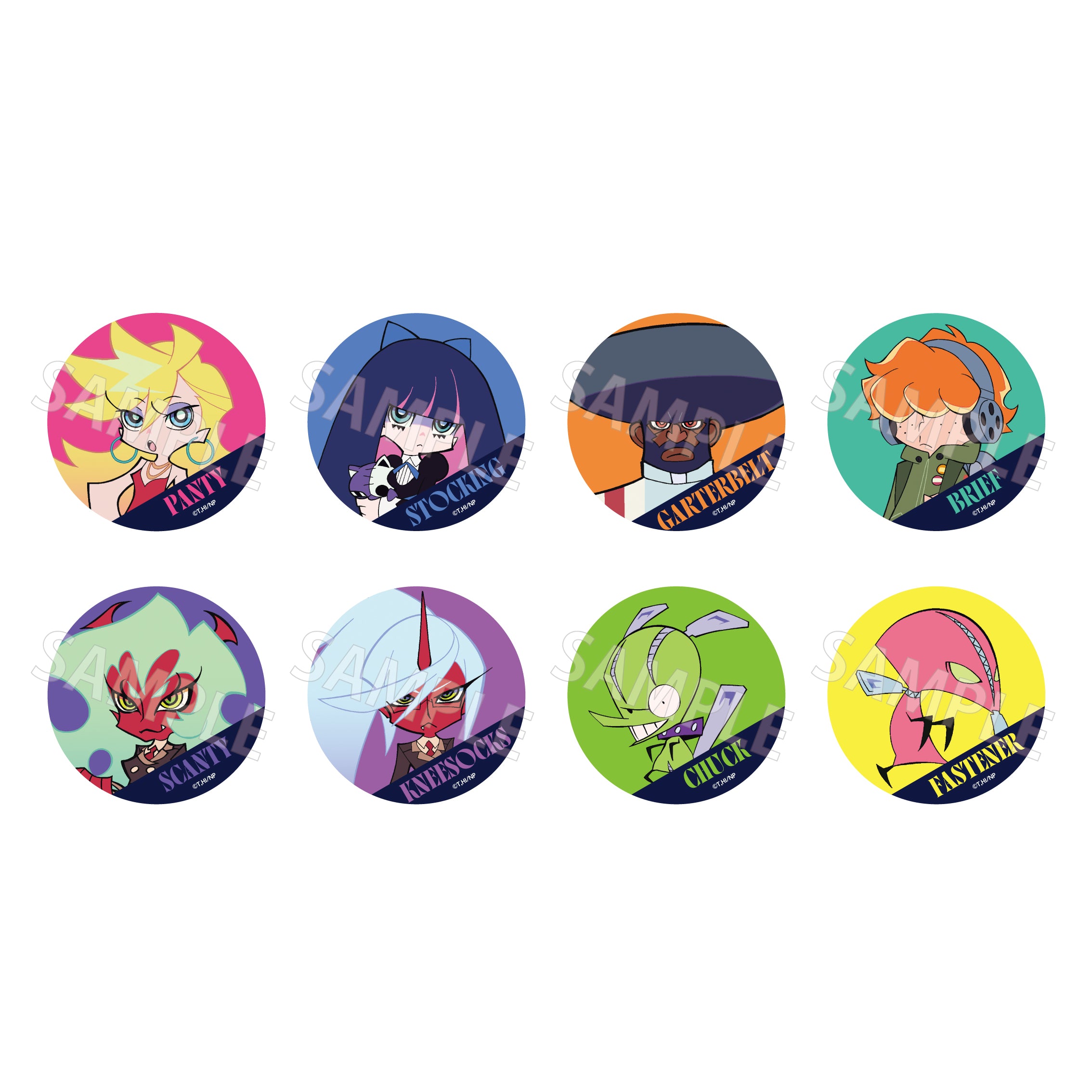 (Goods - Badge) New PANTY & STOCKING with GARTERBELT Trading Button Badge (Blind Box - Single)