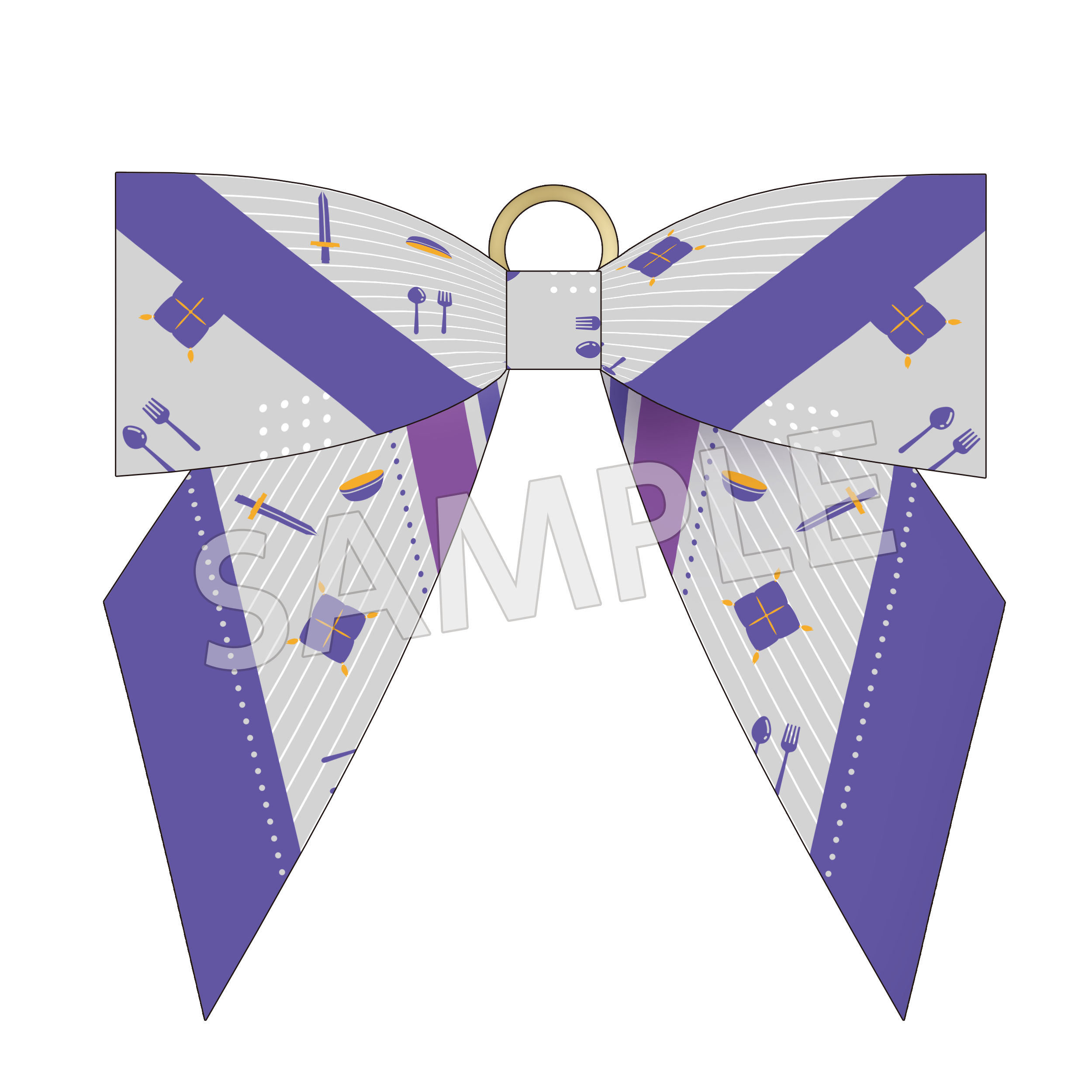 (Goods - Keychain) Isekai Office Worker: The Other World's Books Depend on the Bean Counter Ribbon Scarf Keychains - Iseshachi Noryo Festival Ver. - Aresh Indolark