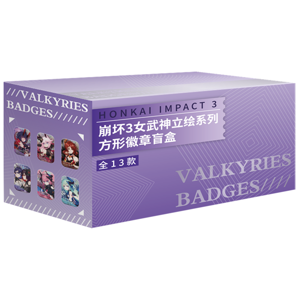 (Goods - Badges) Honkai Impact 3rd Tachie Series Rectangular Badge - Blind Box Single
