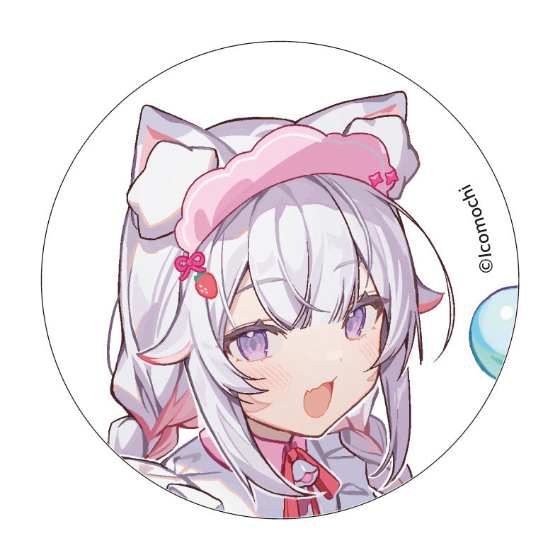 (Goods - Badge) Nekomimi Futago ga Natsukisugitte Komacchau Random Badge Mishikuro (Blind Box -Single)
