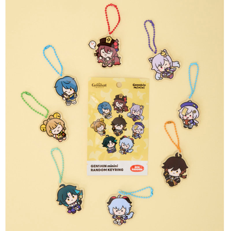 (Goods - Keychain) Genshin Impact minini Random Acrylic Key Ring (Blind Box -Single)