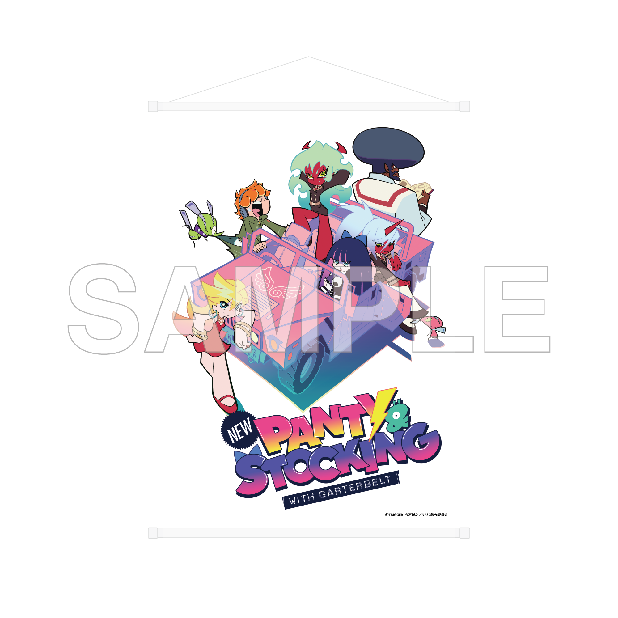 (Goods - Wall Scroll) New PANTY & STOCKING with GARTERBELT B2-sized Wall Scroll