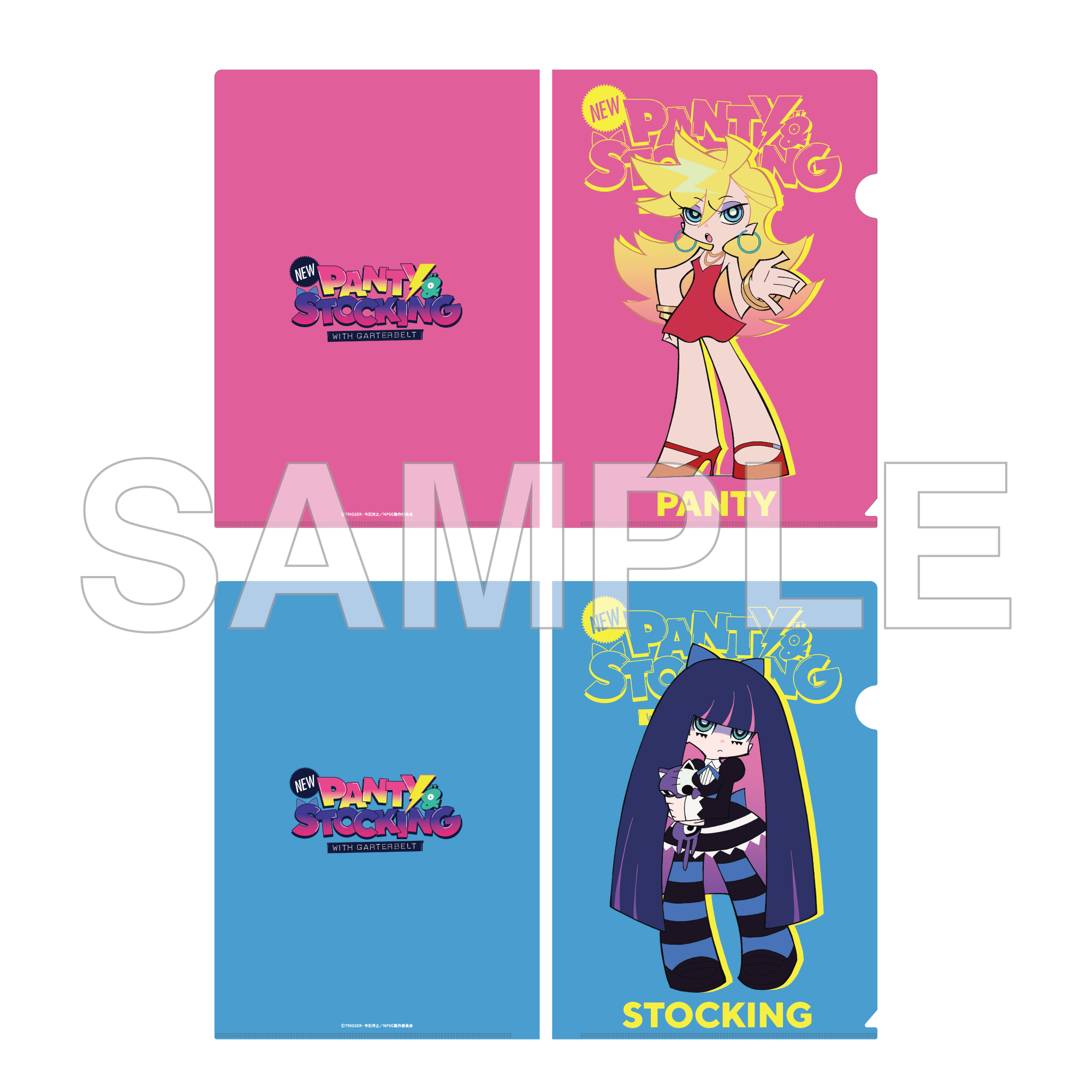 (Goods - File Folder) New PANTY & STOCKING with GARTERBELT File Folder Set - Panty & Stocking