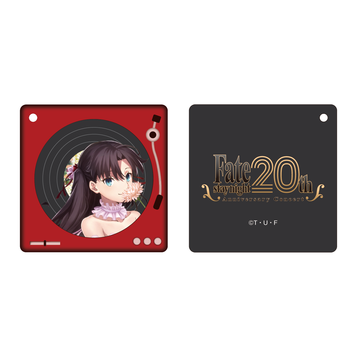 Rin Tosaka Record player-type acrylic charm Fate/stay night 20th Anniversary Concert