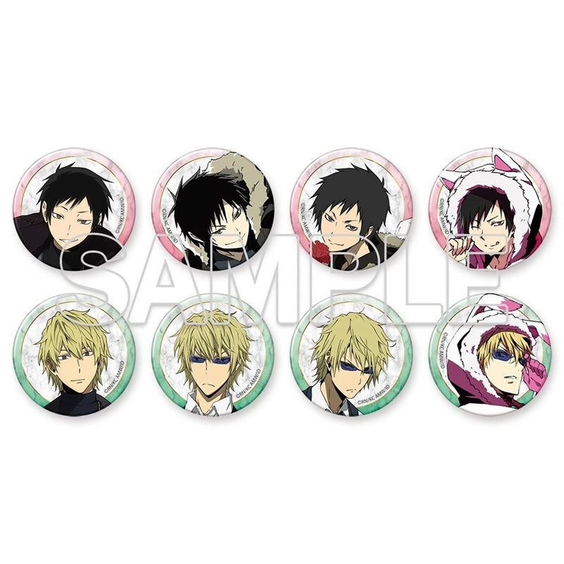 (Goods - Badge) Durarara!!x2 Ver. Winter Tradable Tin Badge - Izaya Orihara & Shizuo Heiwajima (Blind Box - Single)