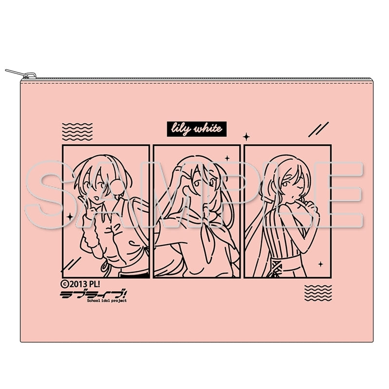 (Goods - Pouch) Love Live! Wear the Seasons on Your Walks. Canvas Pouch - lily white