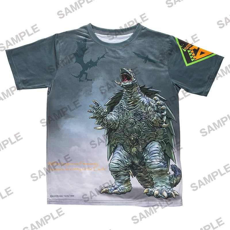 (Goods - Shirt) Gamera 60th Anniversary Full Graphic T-shirt - Gamera 3 & Showa Gamera