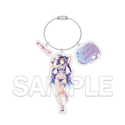 (Goods - Keychain) Love Live! Series Wire Ring Acrylic Keychain - Nozomi Tojo