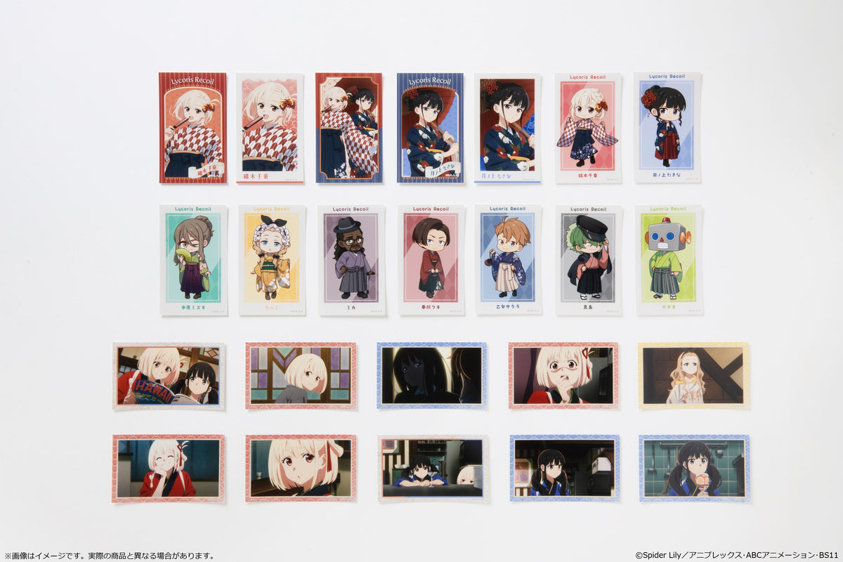 (Goods - Bromide) Lycoris Recoil TV Anime Series Mini Photo-style Illustrations Collection Japanese-Modern Style Ver. Pack (Blind Box -Single)