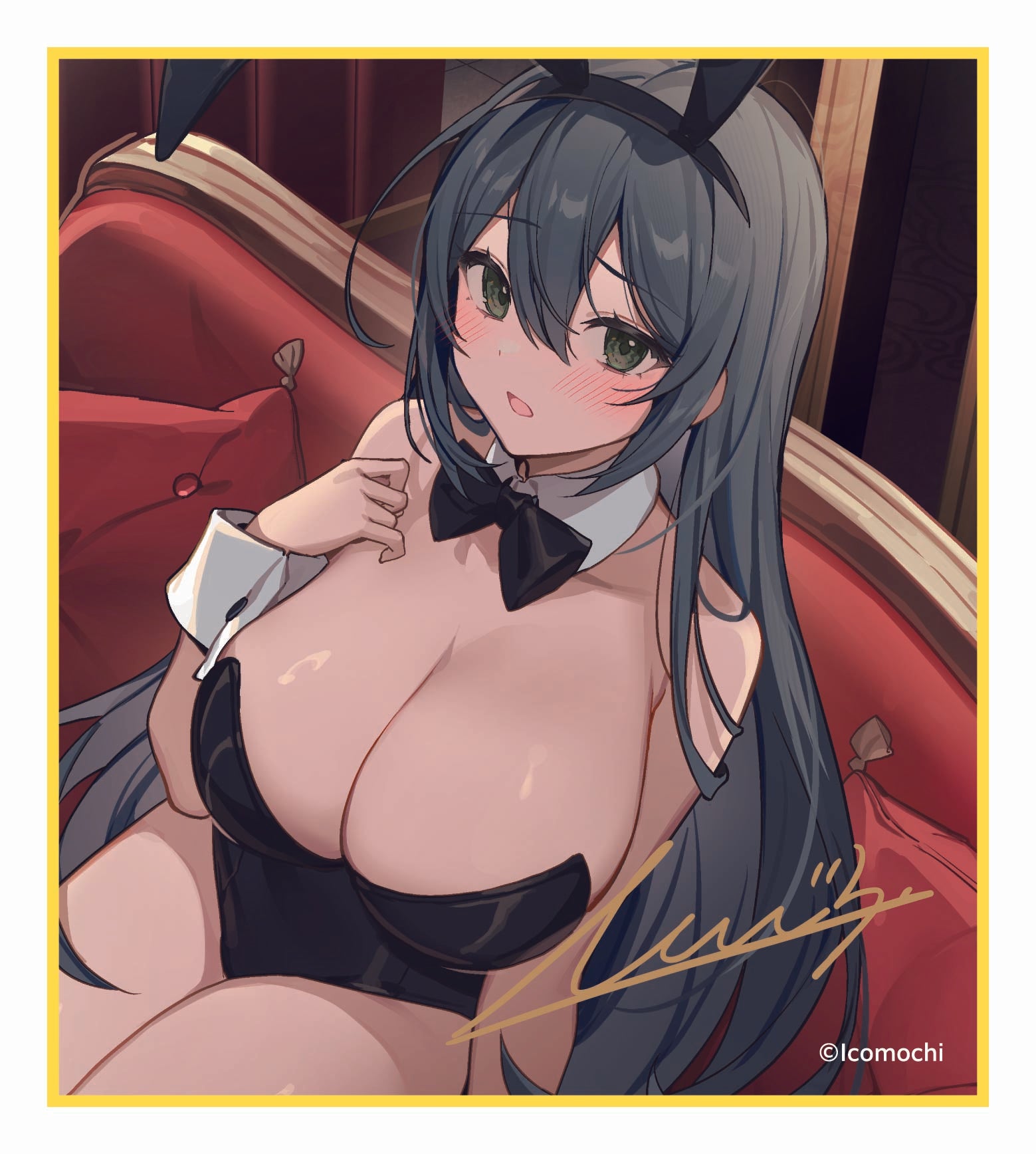 (Goods - Artboard) Kuudere Bunny Girl & IchaAma ASMR Random Duplicate Signed Art Board Aoi-chan & Natsume Senpai (Blind Box -Single)
