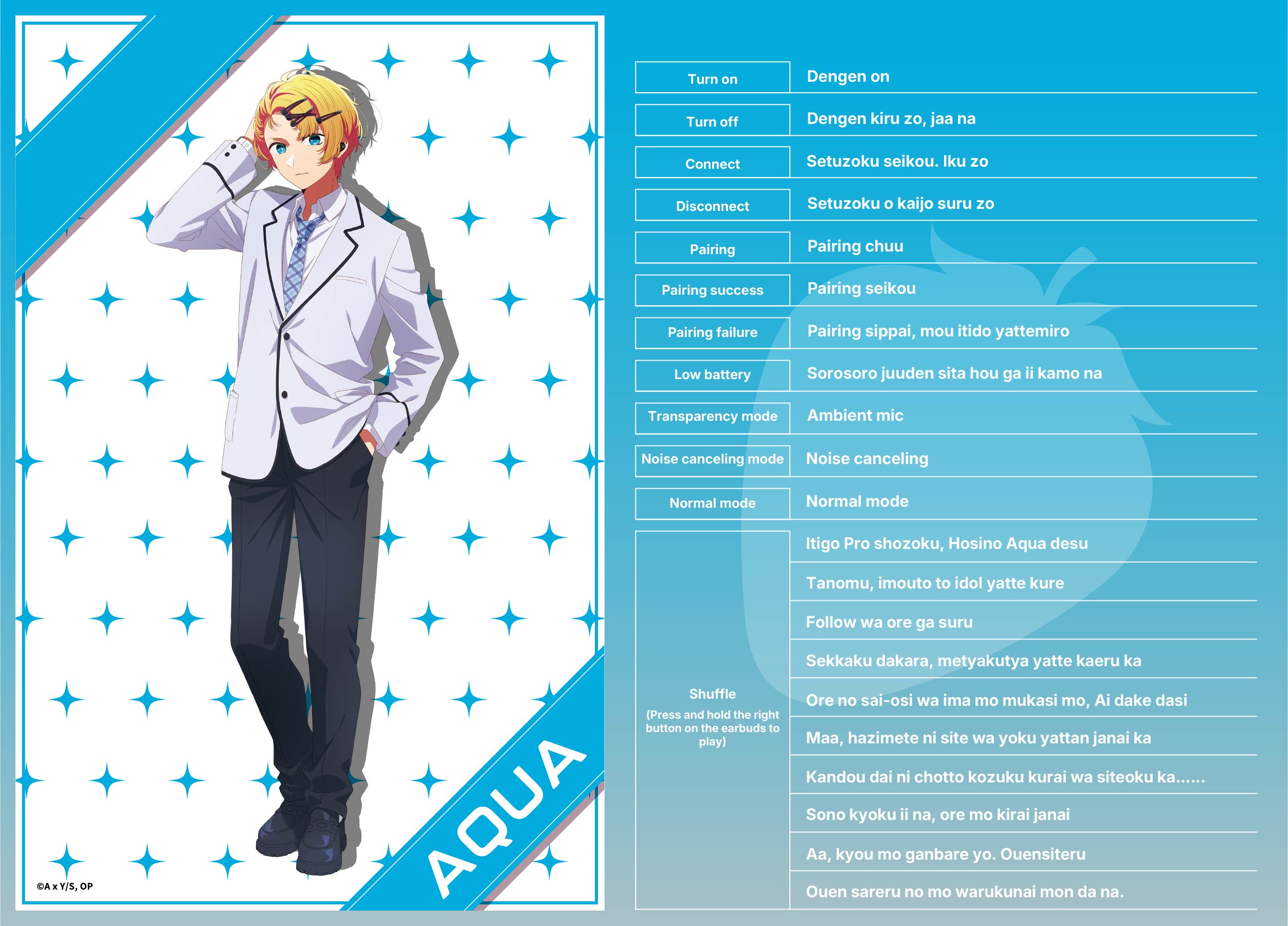 (Goods - Earphones) OSHI NO KO True Wireless Earphones