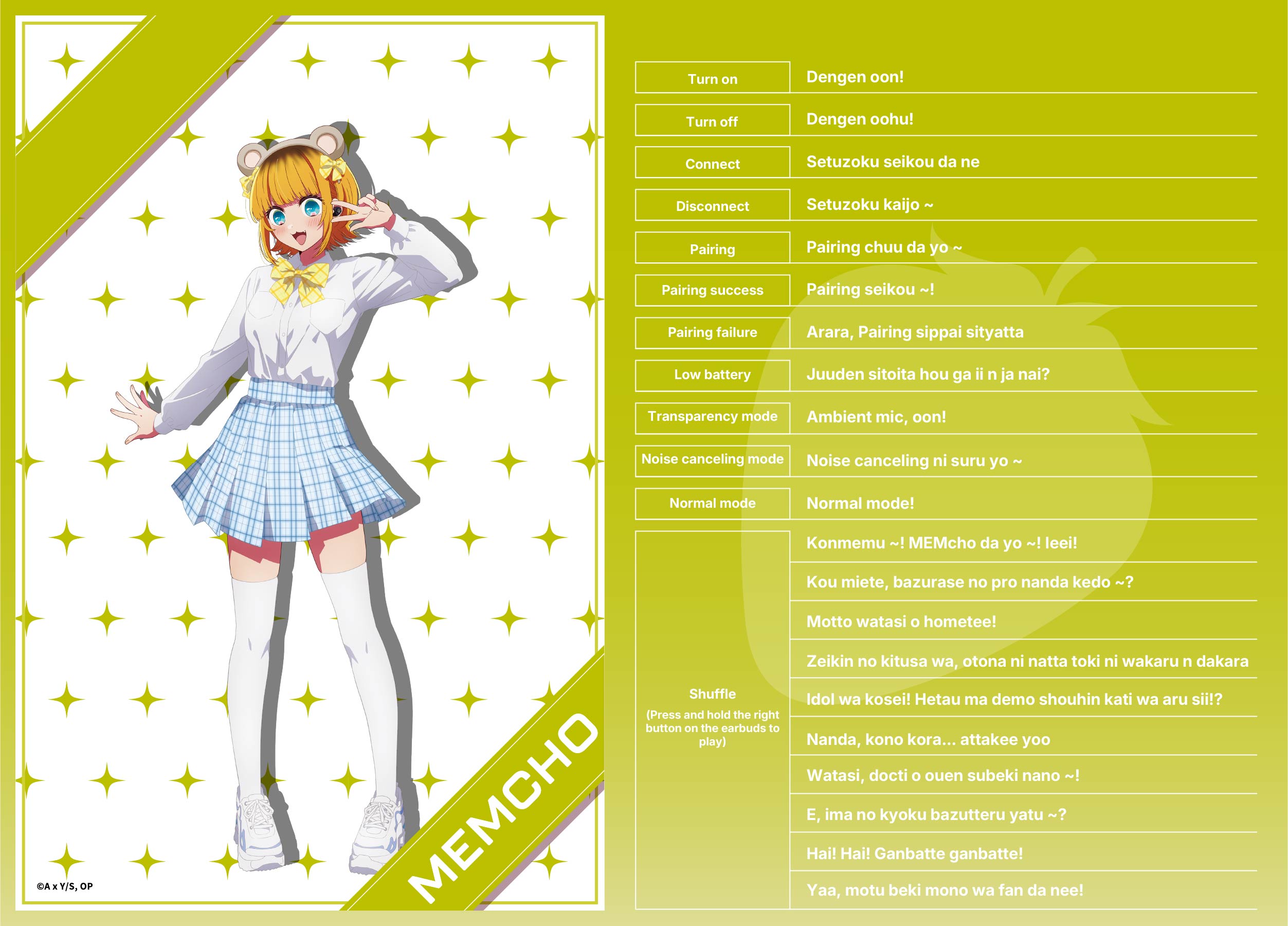 (Goods - Earphones) OSHI NO KO True Wireless Earphones